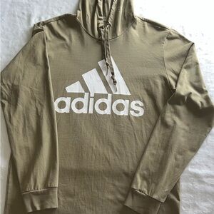Adidas Olive Green Hoodie Medium Size